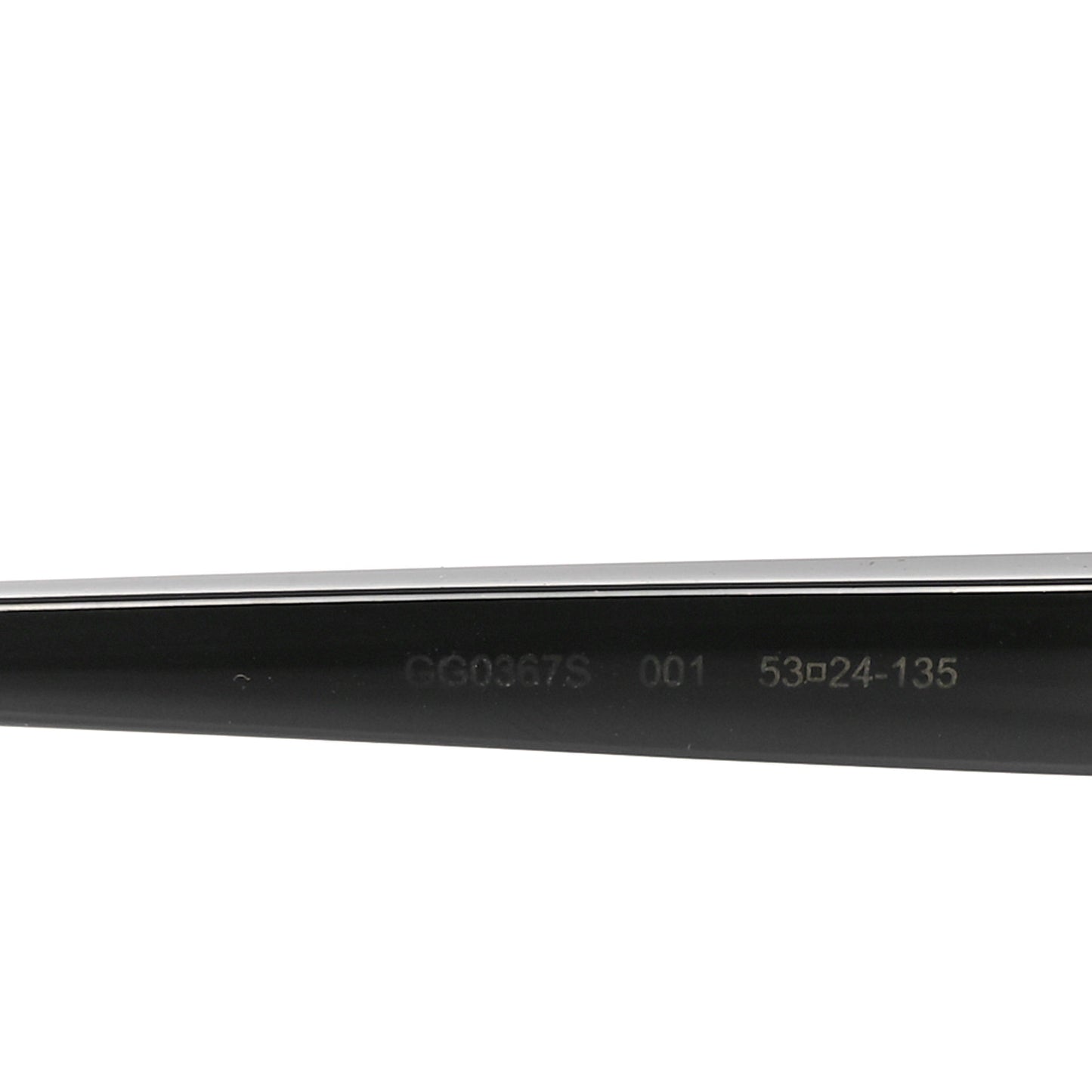 Acetate Round GG Sunglasses GG0367S Black