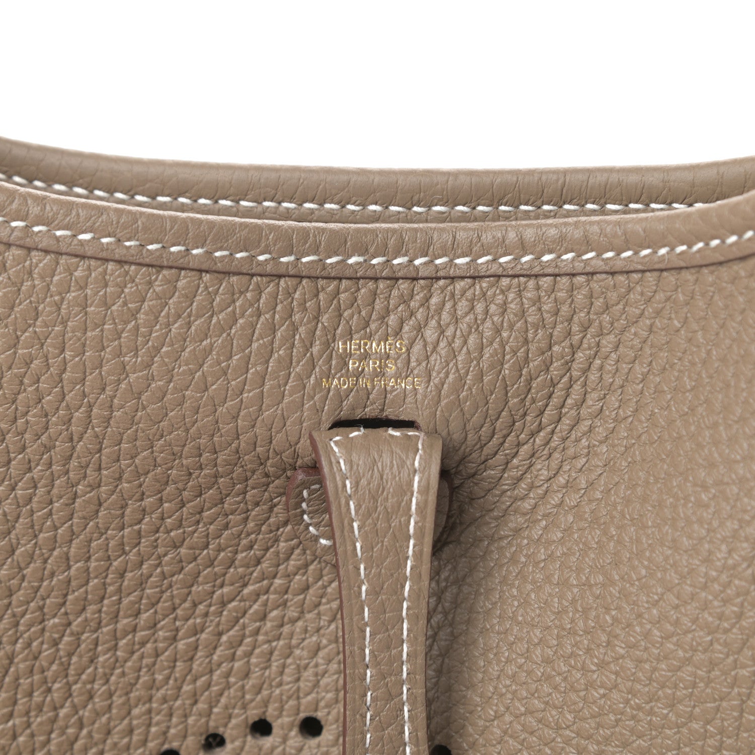 Hermes Taurillon Clemence Amazone Evelyne TPM Etoupe Bleu Indigo 6 of 12
