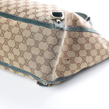 Gucci Monogram Large Abbey Tote Green 6 of 18