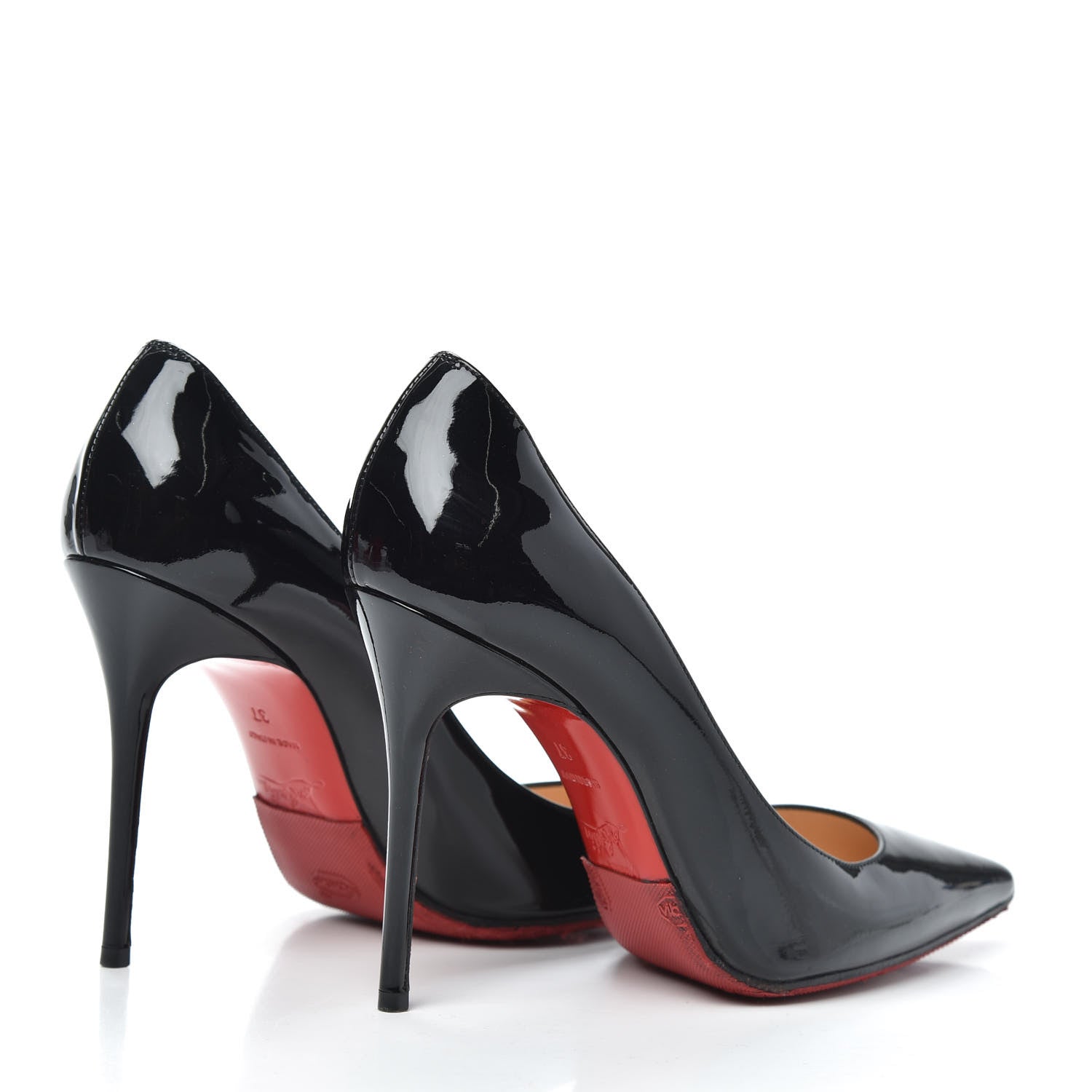 Christian Louboutin Patent Decollete 554 100 Pumps 37 Black 4 of 7