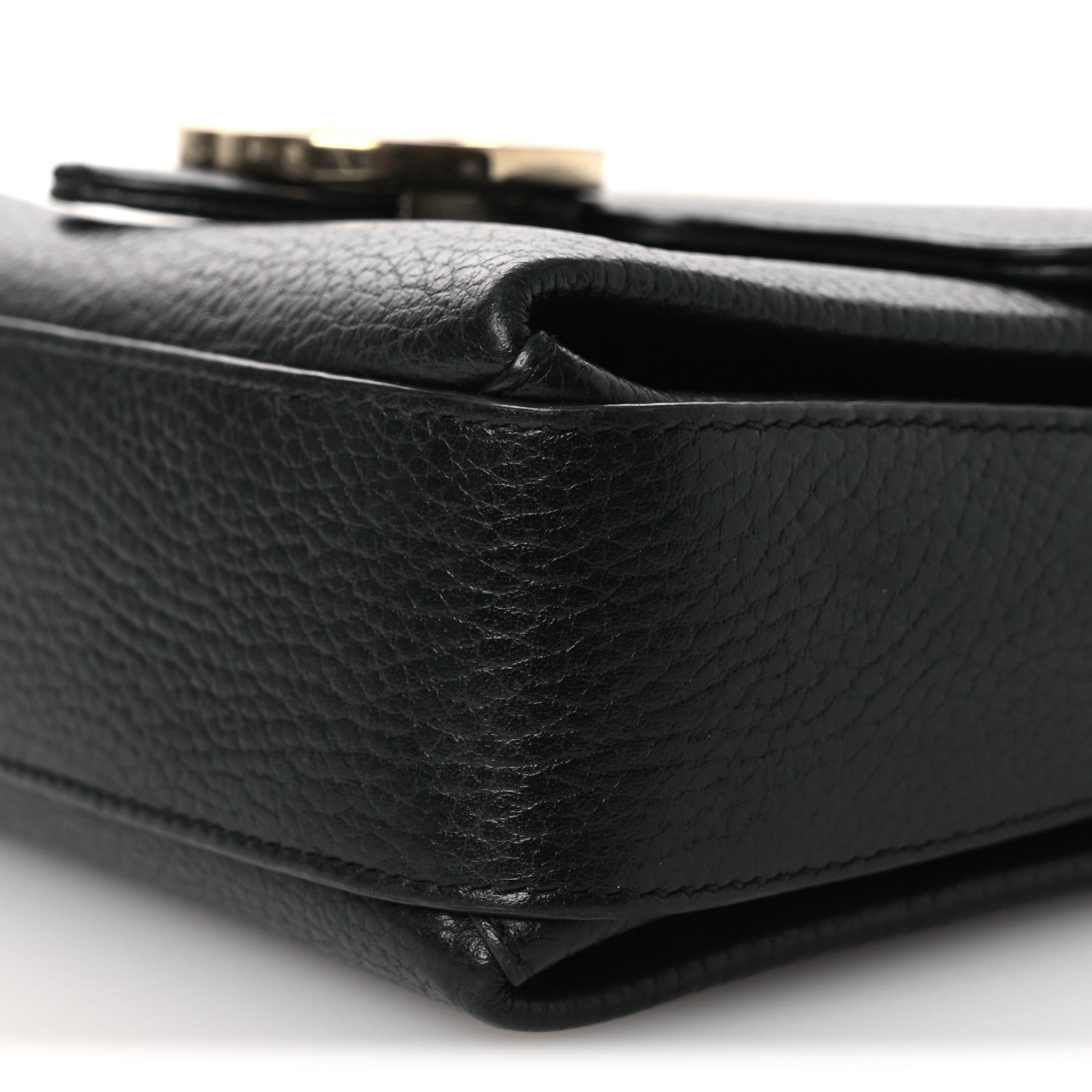 Gucci Dollar Calfskin Interlocking G Crossbody Bag Black 10 of 15