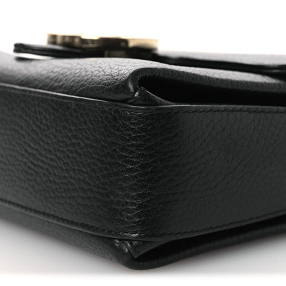 Gucci Dollar Calfskin Interlocking G Crossbody Bag Black 10 of 15