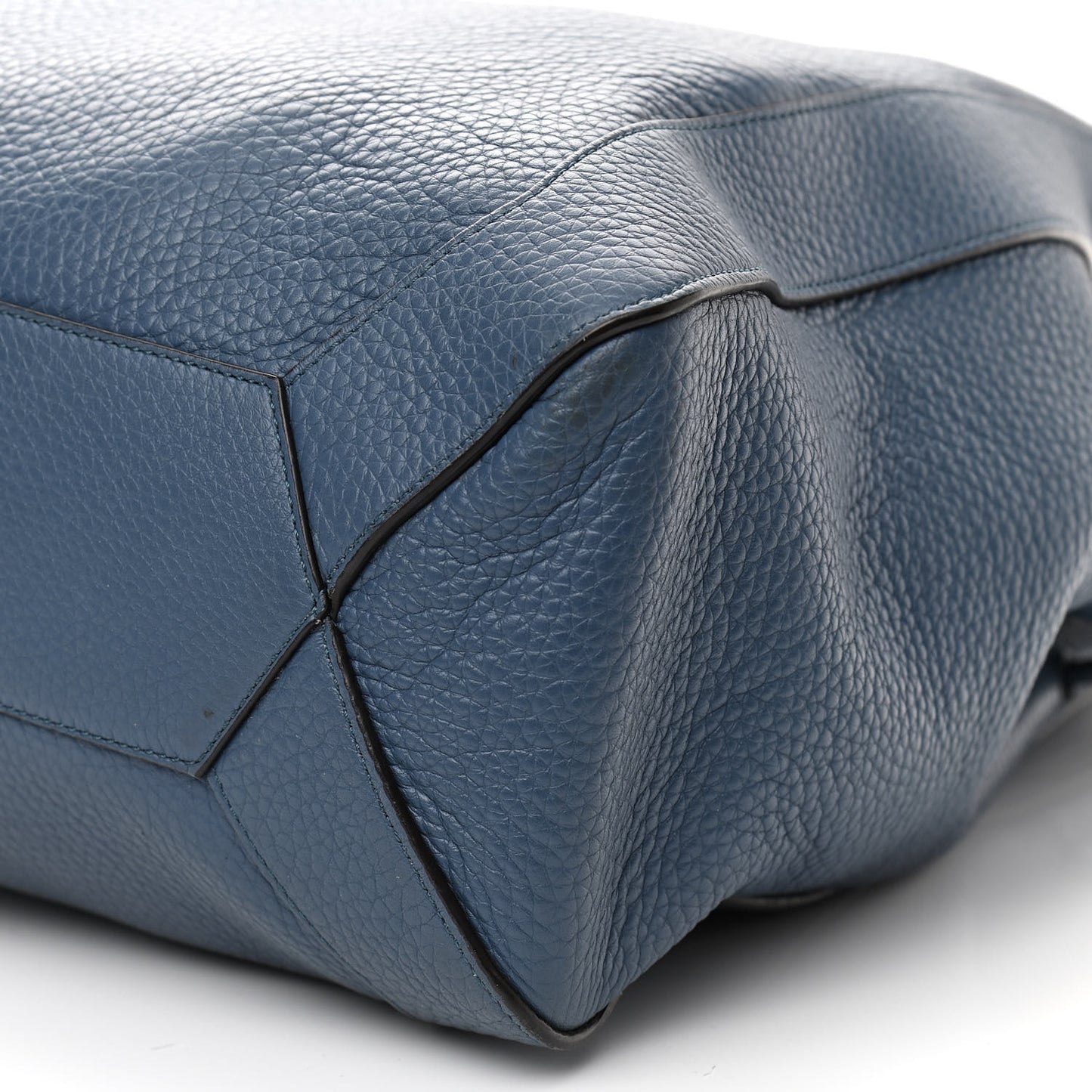 Heavy Grain Calfskin Small Millie Pale Navy