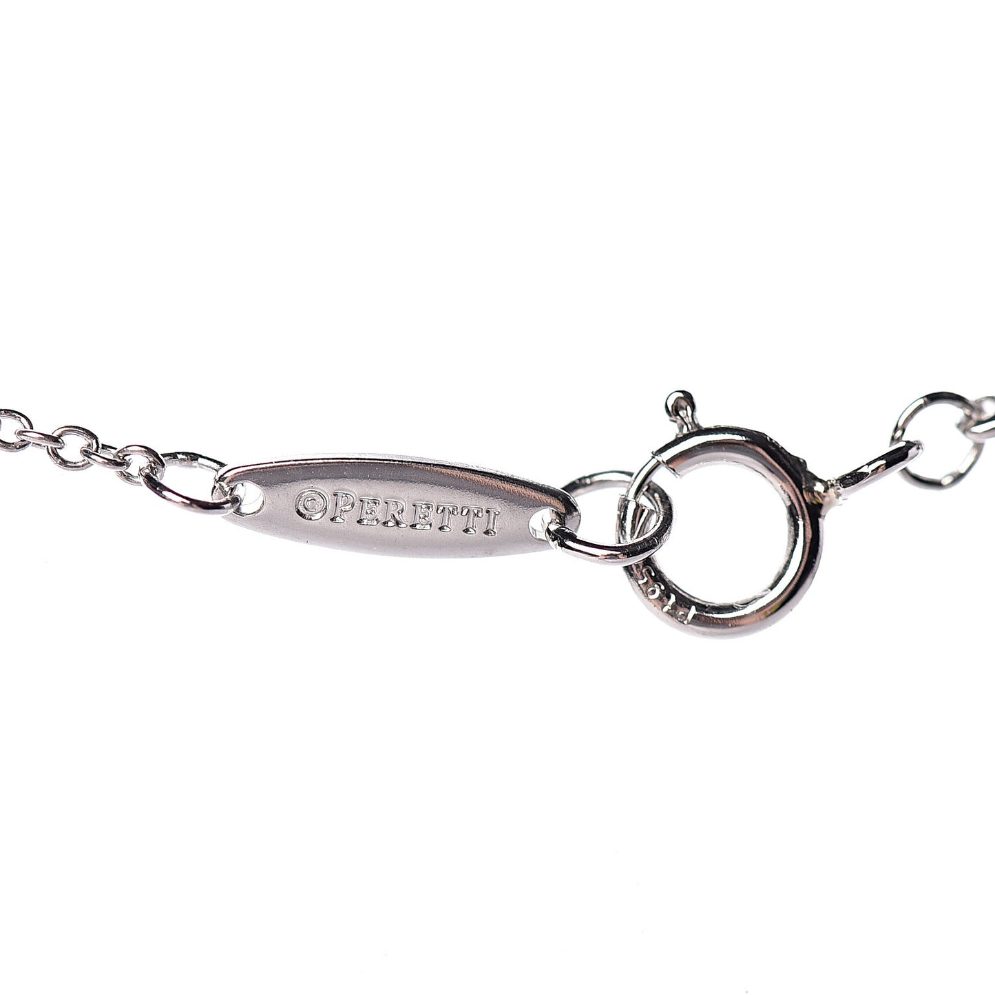 Platinum Diamond .16ct Elsa Peretti Diamonds by the Yard Pendant Necklace
