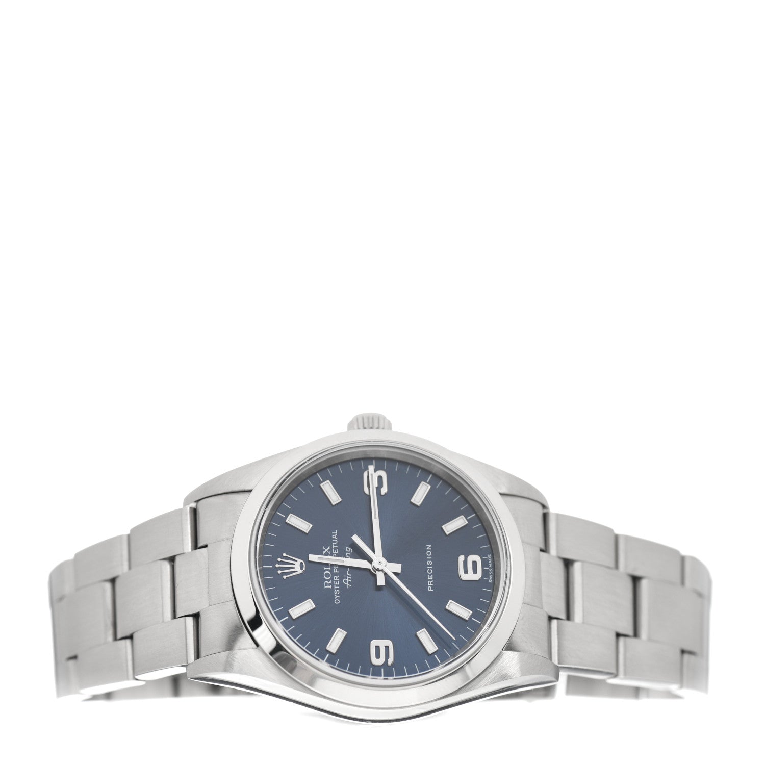 Rolex Stainless Steel 34mm Oyster Perpetual Air-King Watch Blue 14000M 2 of 4