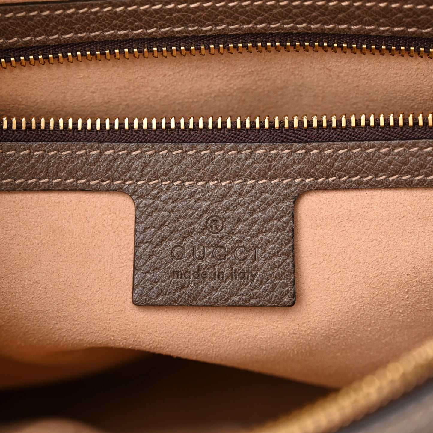 GG Supreme Monogram Web Small Ophidia Shoulder Bag Brown