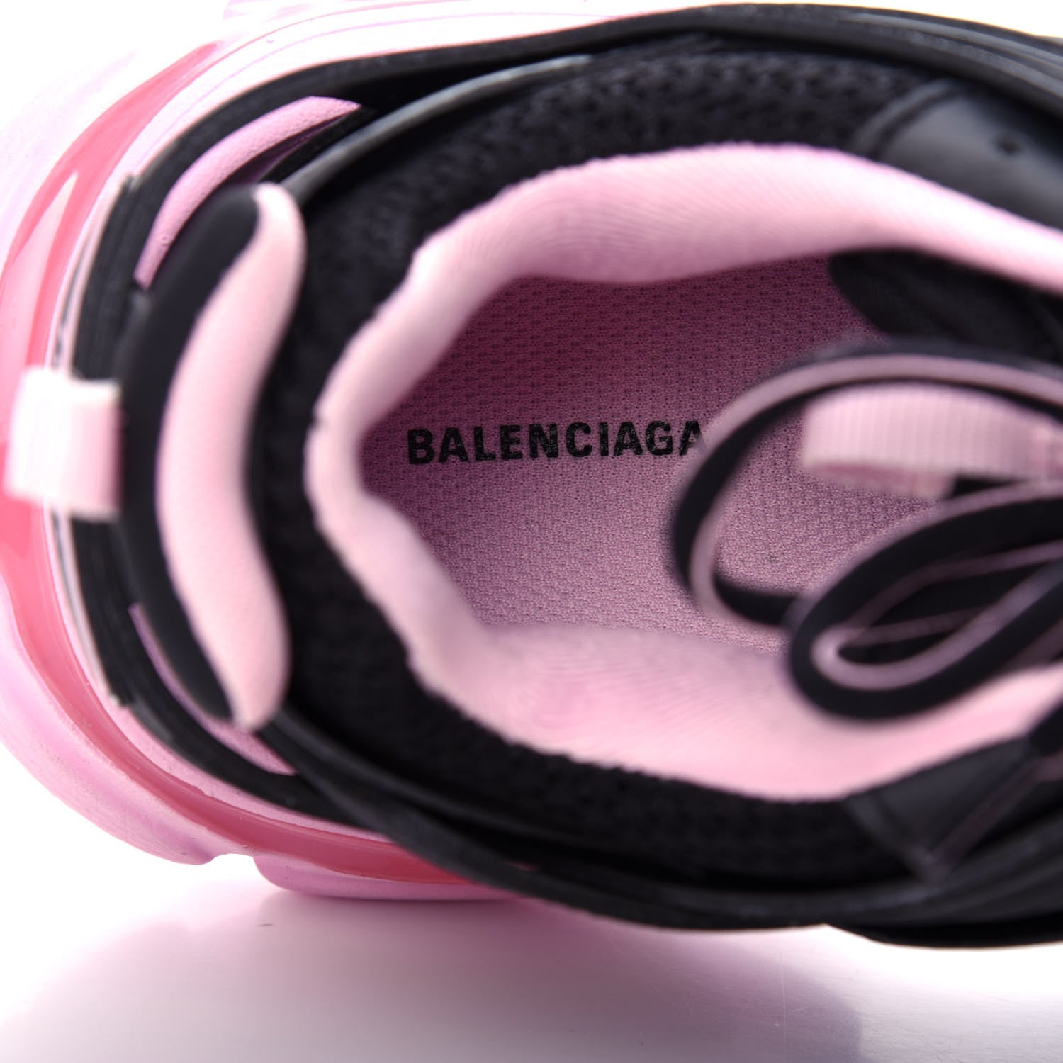 Balenciaga Mesh Nylon Bi-Color Womens Track Sneakers 38 Black Pink 8 of 10