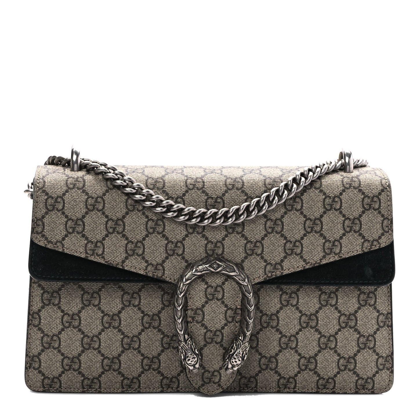 GG Supreme Monogram Small Dionysus Shoulder Bag Black