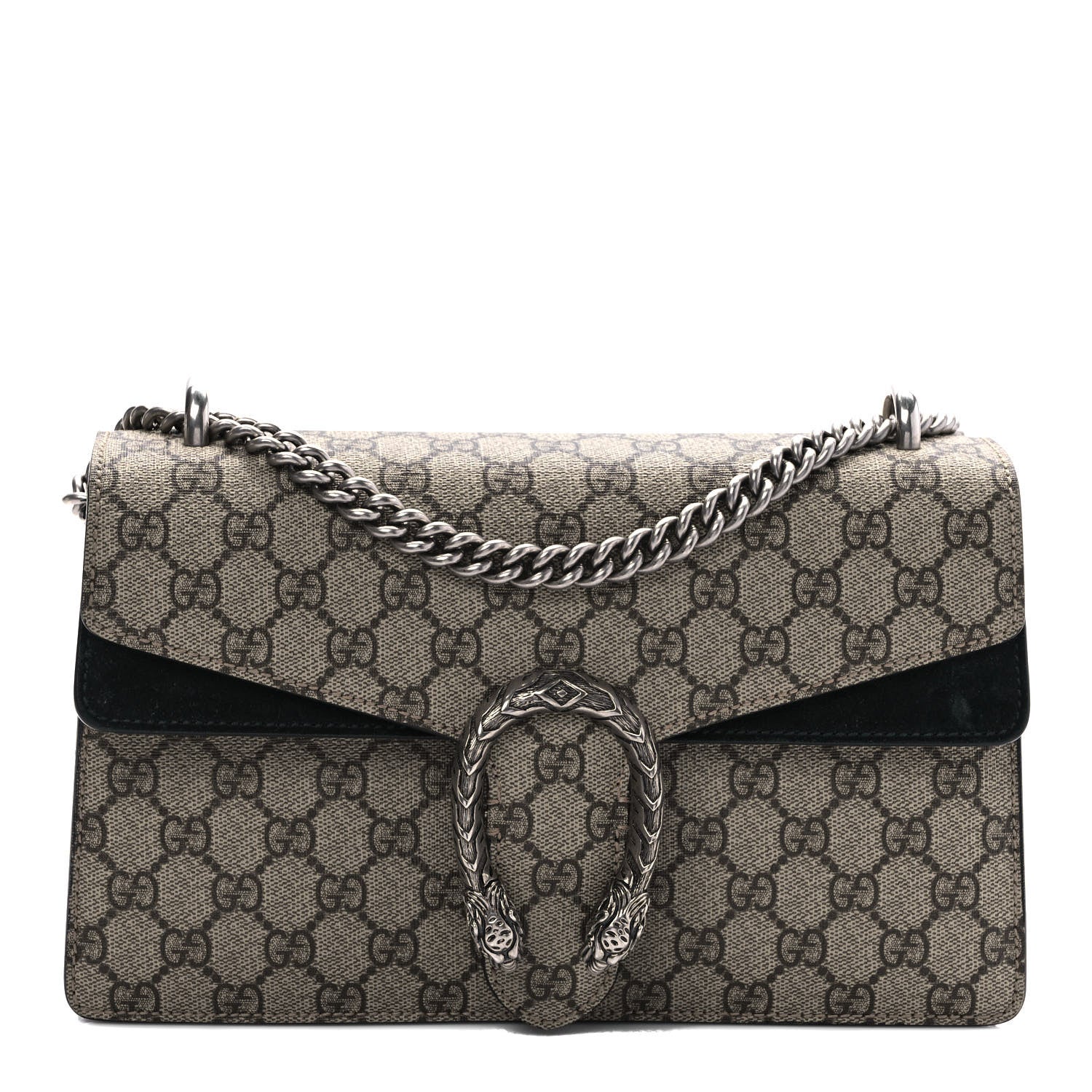 Gucci GG Supreme Monogram Small Dionysus Shoulder Bag Black 1 of 10