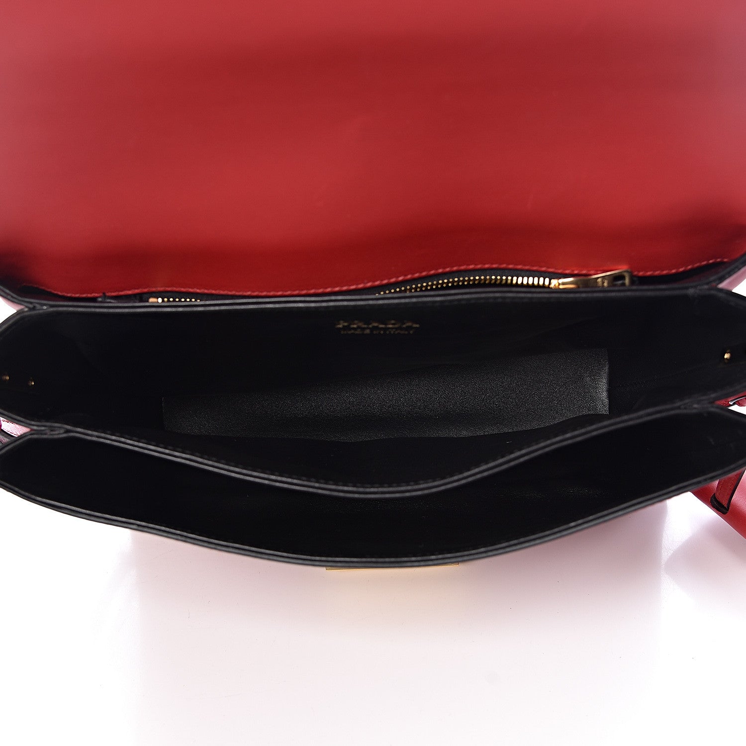 Prada New Calfskin Ingrid Shoulder Bag Fuoco 5 of 9