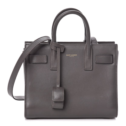 Saint Laurent Calfskin Nano Sac De Jour Fog 1 of 7