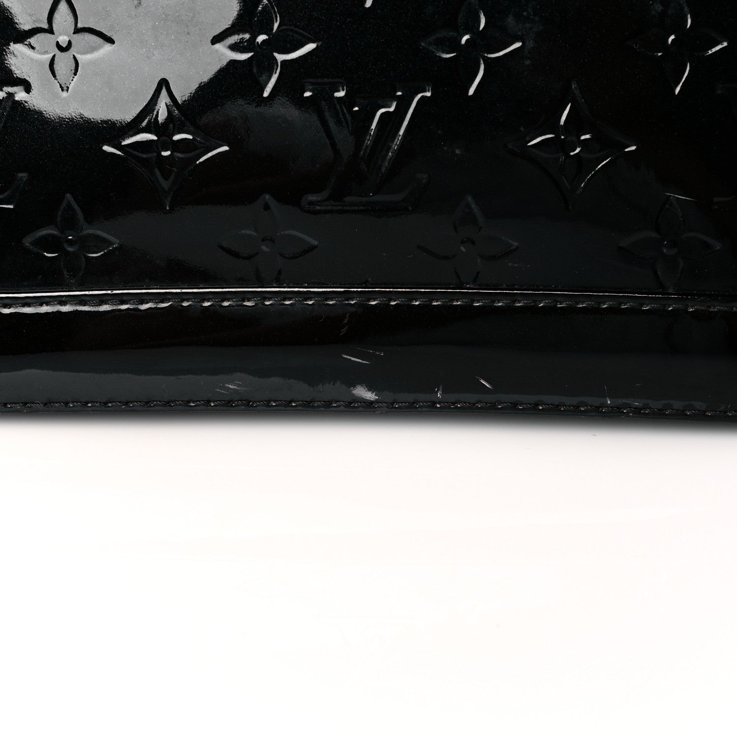 Louis Vuitton Vernis Alma BB Noir Magnetique 16 of 18