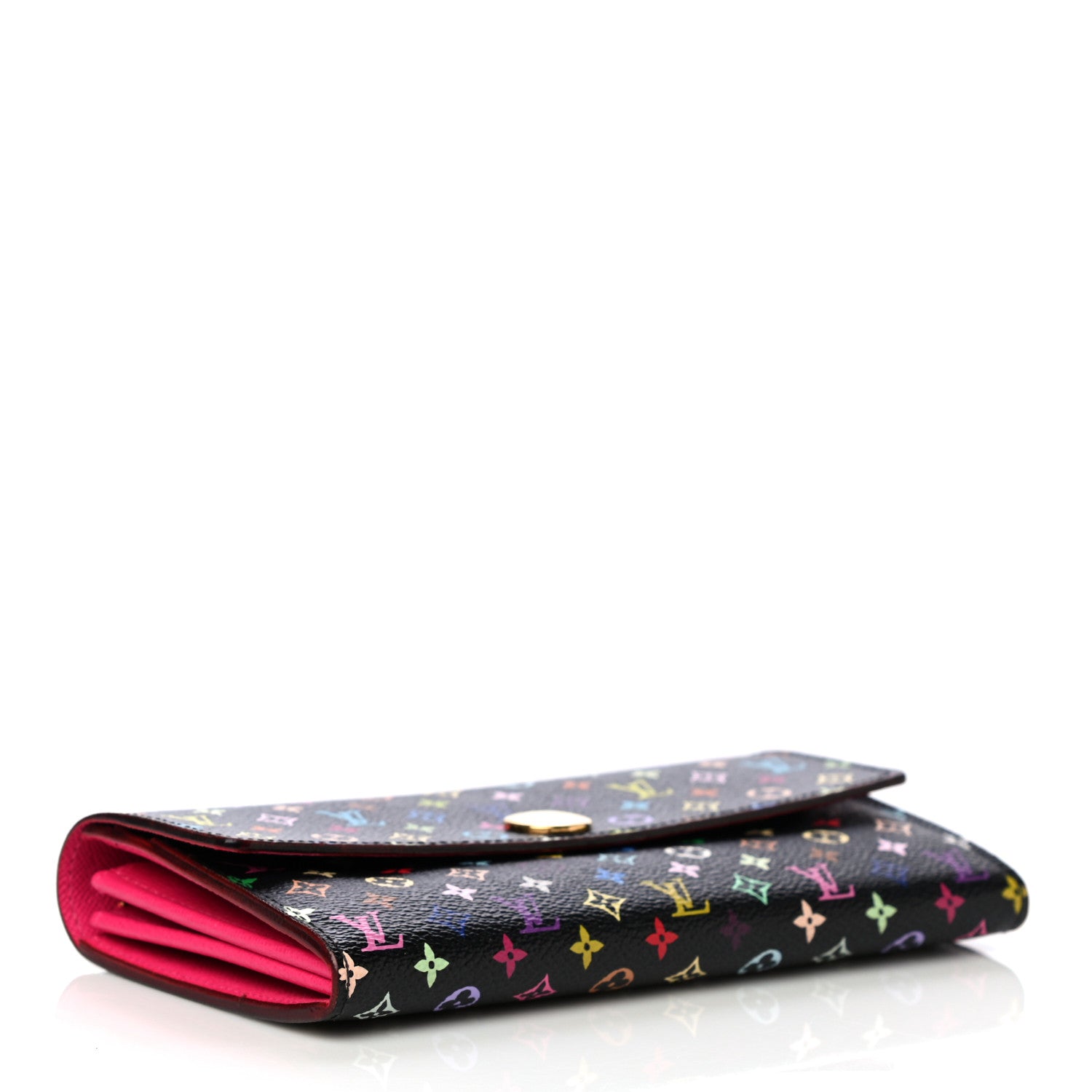 Louis Vuitton Monogram Multicolor Sarah Wallet Black Grenade 4 of 6