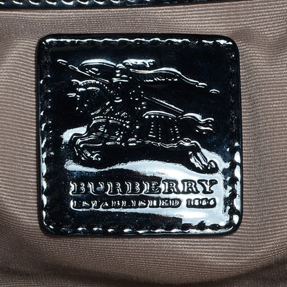 Burberry Supernova Check Patent Small Chester Bowling Bag 6 of 7