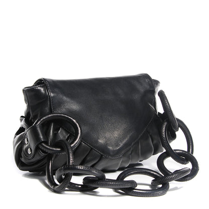 Chanel Lambskin Pleated CC Flap Bag Black 3 of 7