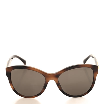 Chanel Acetate Pantos Logo Sunglasses 5458 Tortoise Brown 2 of 8