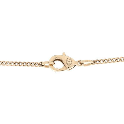 Chanel Crystal Metal Quilted CC Pendant Necklace Gold 3 of 3