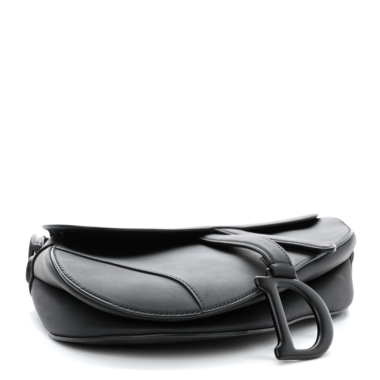 Christian Dior Ultra Matte Calfskin Saddle Bag Black 4 of 12