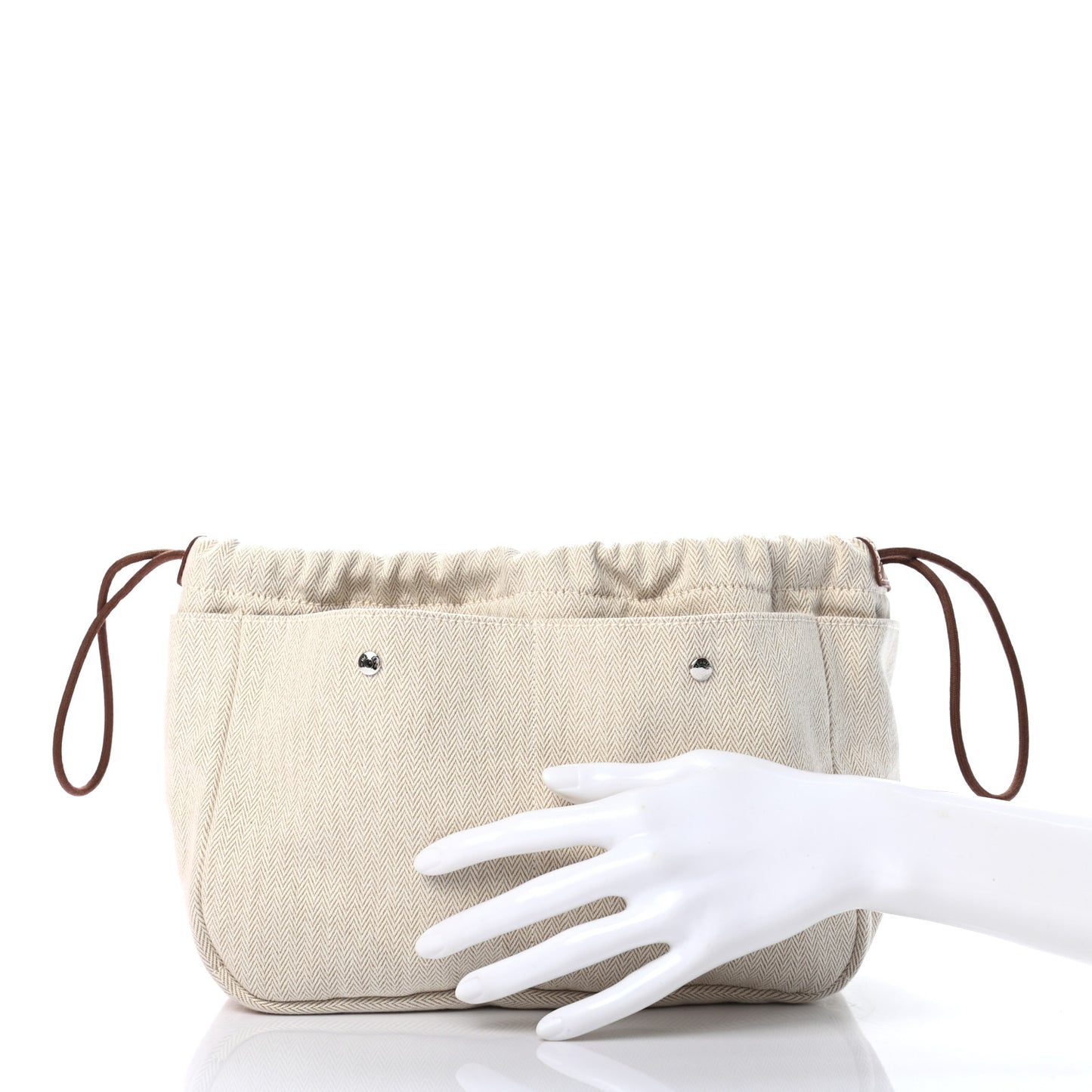 Canvas Barenia Fourbi 20 PM Pouch Naturel Fauve