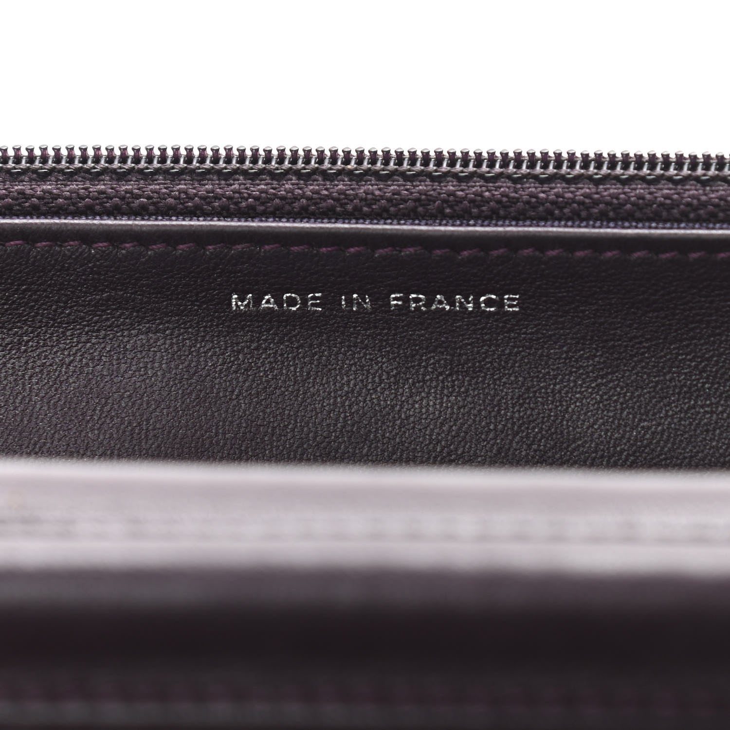 Chanel Lambskin Quilted Wallet On Chain WOC Burgundy 7 of 17