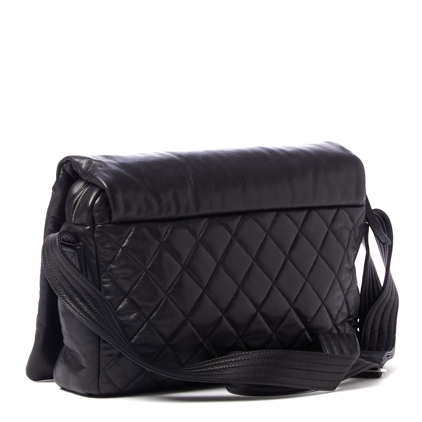 Caviar Quilted Coco Cocoon Messenger Black