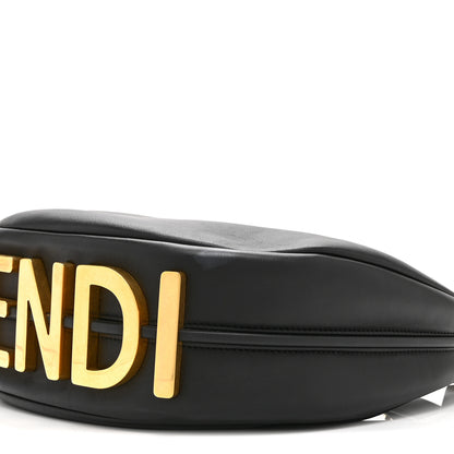 Fendi Vitello Grace Matte Small Fendigraphy Hobo Bag Black 11 of 11