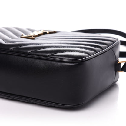 Saint Laurent Calfskin Matelasse Monogram Lou Camera Bag Black 9 of 9