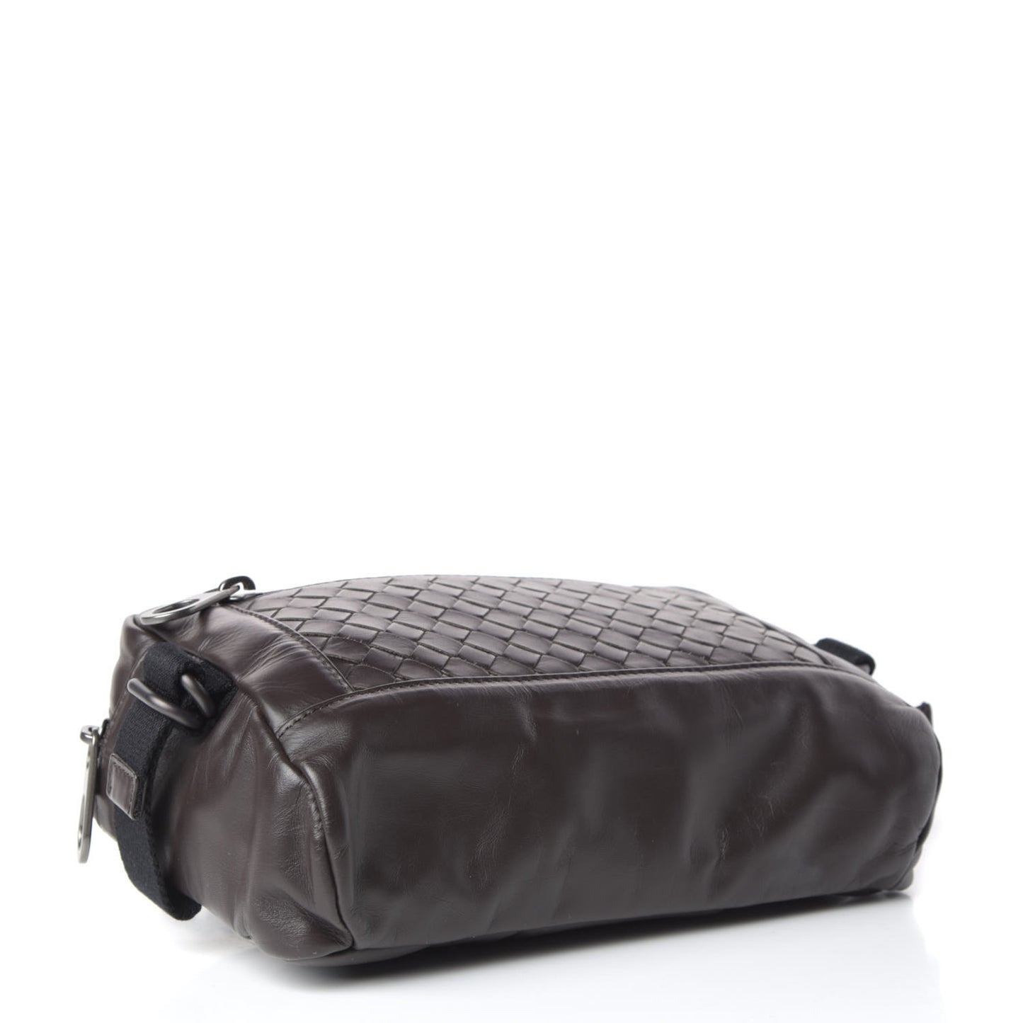 Calfskin Intrecciato Belt Bag Ebano