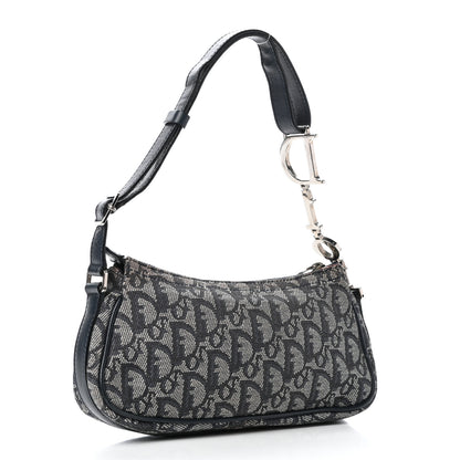 Christian Dior Monogram Shoulder Bag Blue 3 of 9