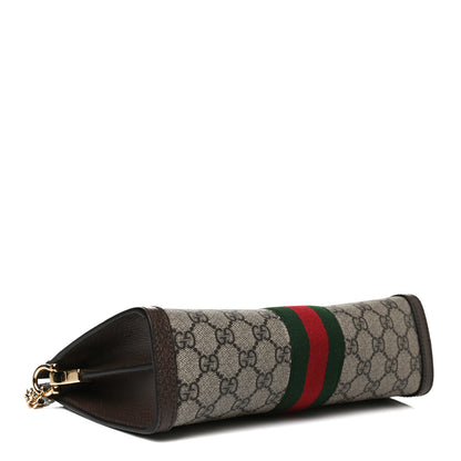 Gucci GG Supreme Monogram Web Small Ophidia Chain Shoulder Bag Brown 4 of 12