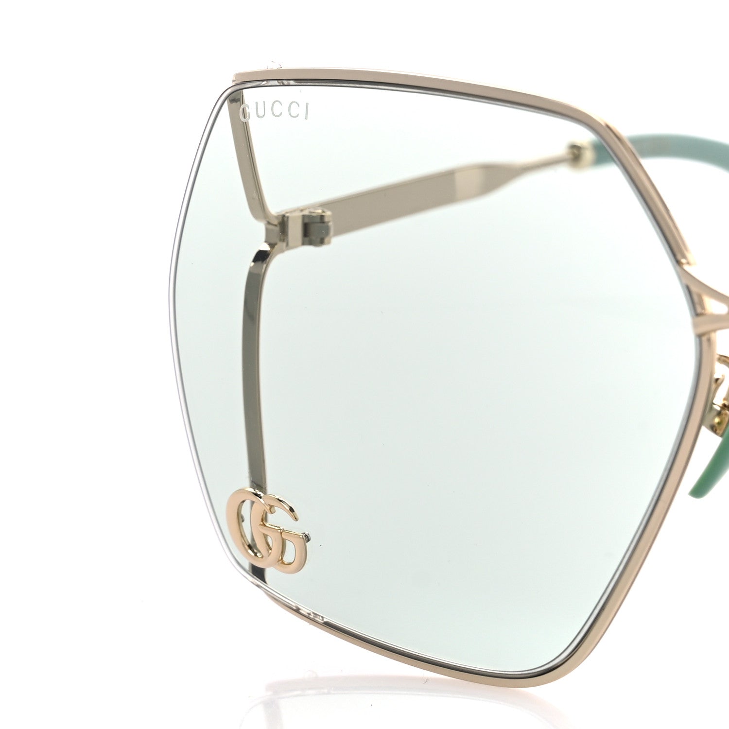 Gucci Metal Sunglasses GG0817S Green 7 of 8
