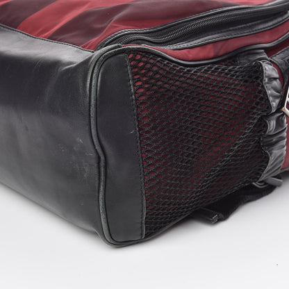 Burberry Nylon Supernova Check Backpack Red 8 of 15