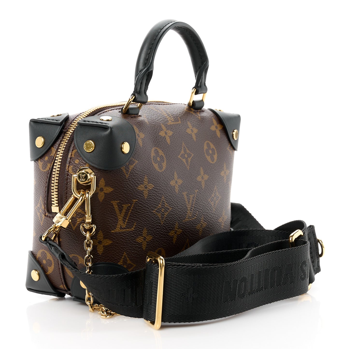 LOUIS VUITTON Monogram Petite Malle Souple Black