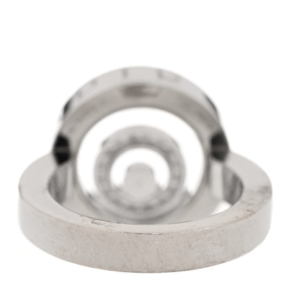 Chopard 18K White Gold Diamond Happy Spirit Ring 53 6.5 4 of 8