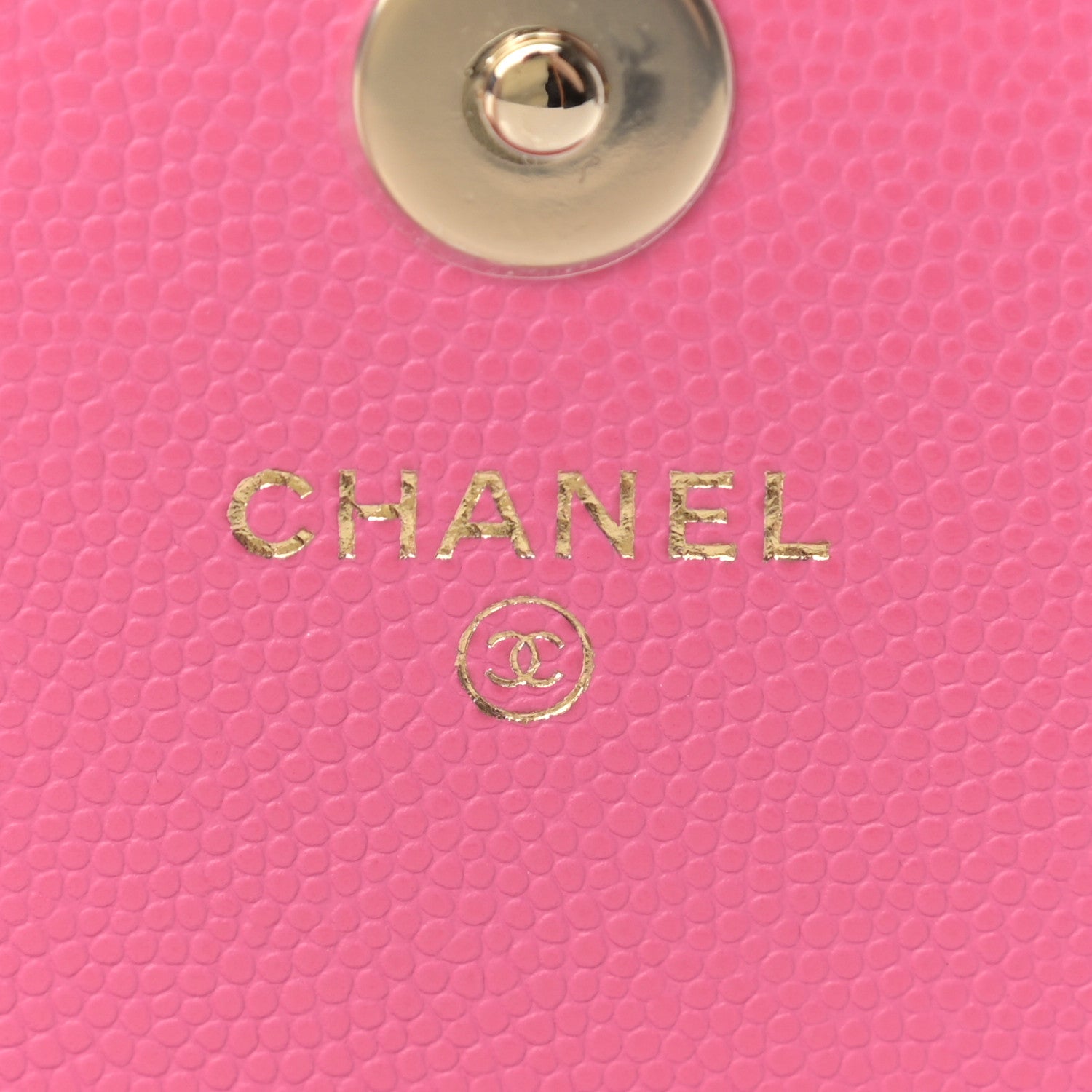 Chanel Caviar Quilted Square Wallet On Chain WOC Pink 5 of 9