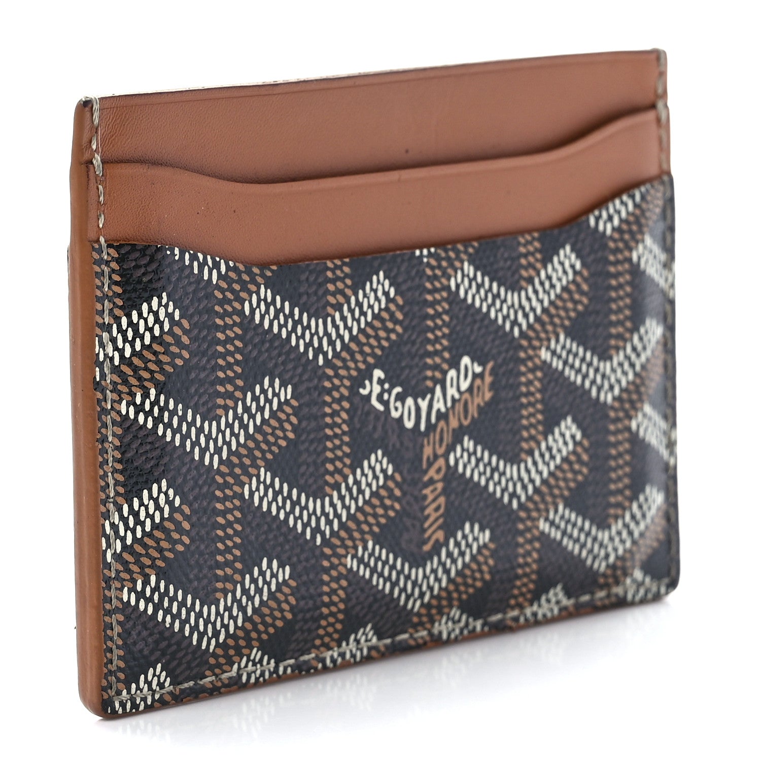 Goyard Goyardine Saint Sulpice Card Holder Black Gold 2 of 11