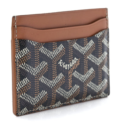 Goyard Goyardine Saint Sulpice Card Holder Black Gold 2 of 11