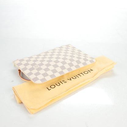 Louis Vuitton Damier Azur Neverfull MM GM Pochette Rose Ballerine 4 of 7