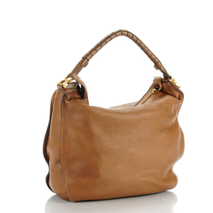 Chloe Calfskin Large Marcie Hobo Bark 3 of 8