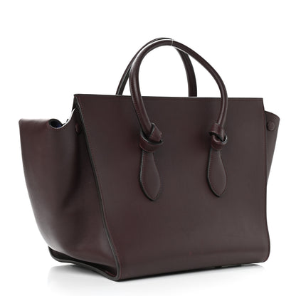 Celine Smooth Calfskin Small Tie Knot Tote Burgundy 3 of 18