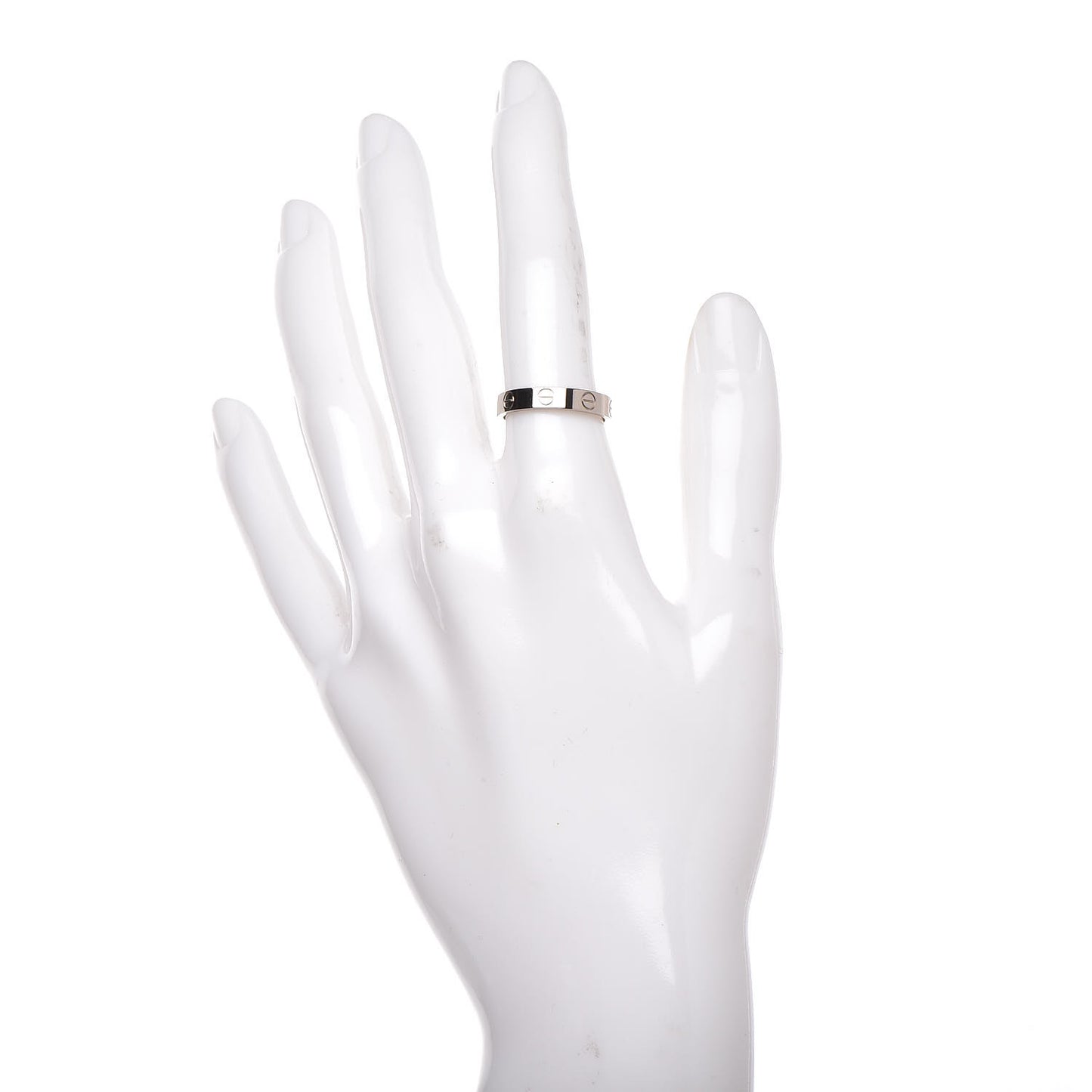 18K White Gold 3.5mm LOVE Wedding Band Ring 51 5.75