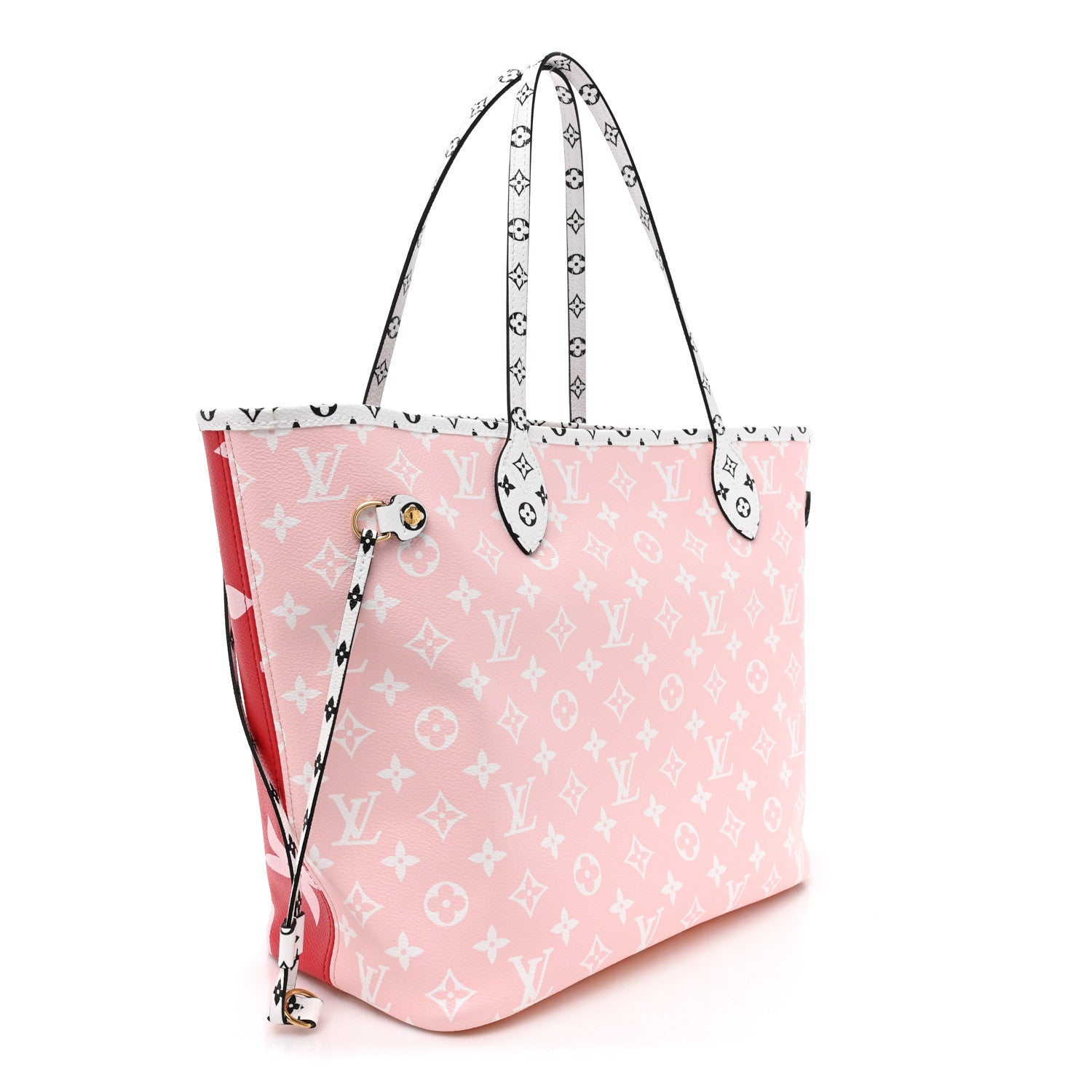 Louis Vuitton Monogram Giant Neverfull MM Rouge 4 of 10