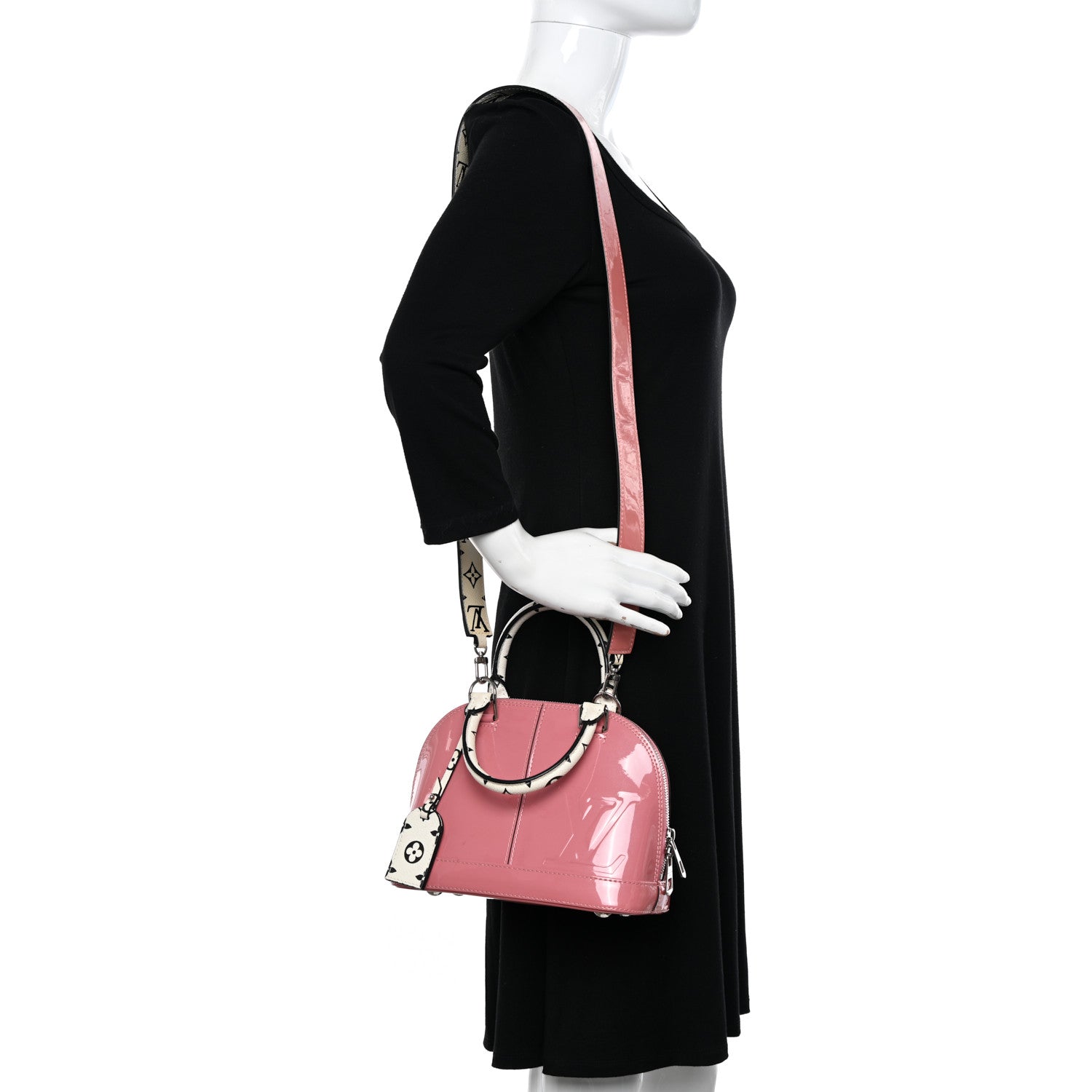 Louis Vuitton Patent Monogram Alma BB Rose Blush 2 of 15