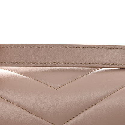 Saint Laurent Calfskin Y Quilted Monogram Medium Loulou Chain Satchel Light Natural 13 of 13