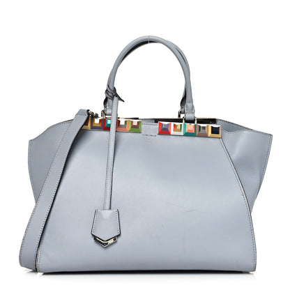 Fendi VItello Dolce Studded Petite 3Jours Tote Ghiaccio Multicolor 1 of 11