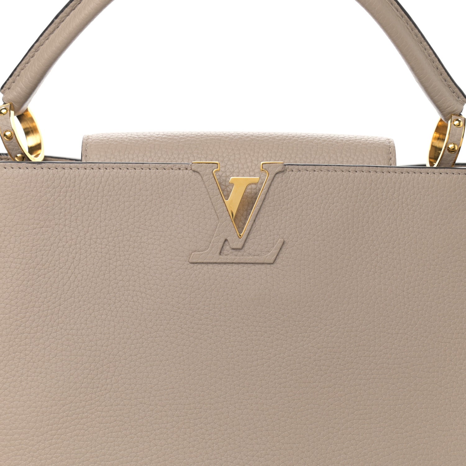 Louis Vuitton Taurillon Capucines MM Galet 6 of 9