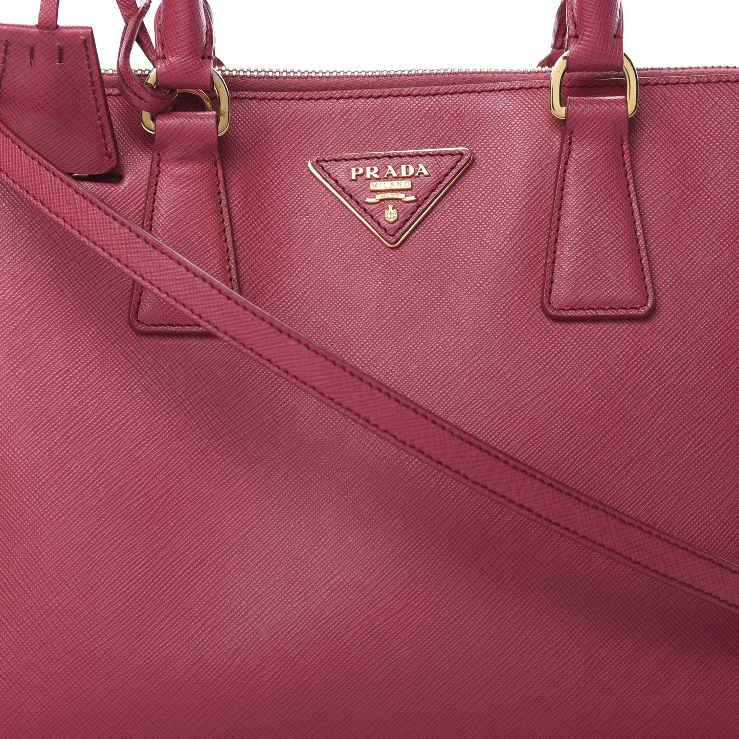 Saffiano Lux Medium Promenade Tote Peonia