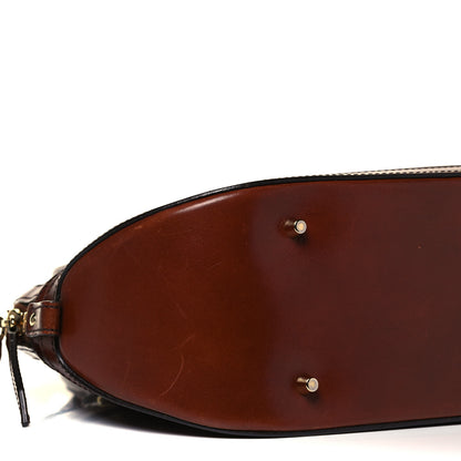 Burberry Bridle Calfskin Small Orchard Bowling Bag Dark Tan 9 of 10