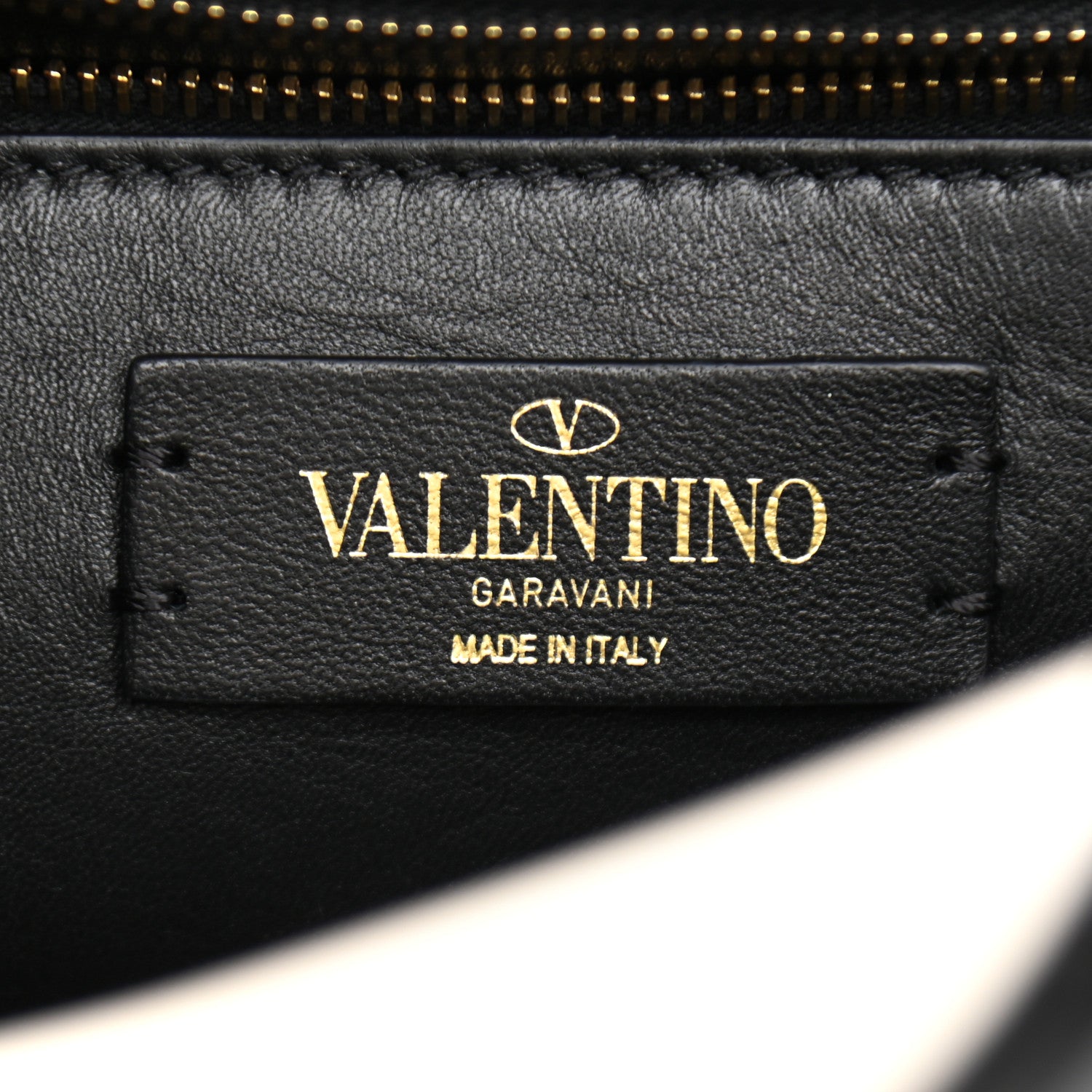 Valentino Garavani Nappa Large Roman Stud Shoulder Bag Ivory Black 6 of 13