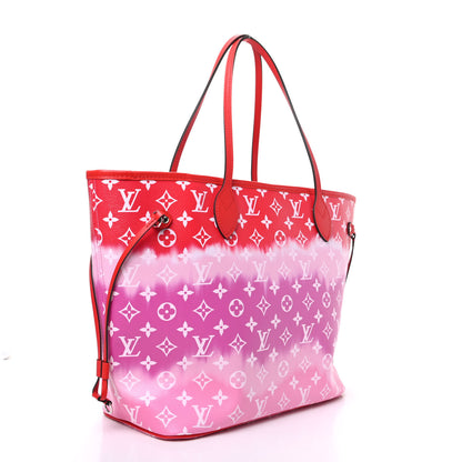 Louis Vuitton Monogram Escale Neverfull MM Rouge 3 of 10
